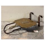 19th Century Brass and Iron Adjustable Trivet