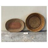 1900s Native American Pine Needle & Grass Baskets