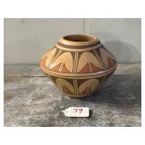 Mark Tahbo Hopi Geometric Design Pottery Jar