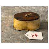 19th Century Horn and Wood Snuff Box