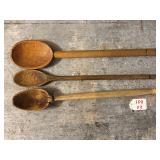  3 Treenware Spoons