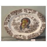 Transferware Turkey Platter