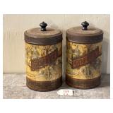 2 Coffee Tins “Thomas & Co of Boston, MA”