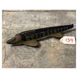 Hand-carved Wooden Ice Fishing Decoy