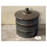 Unusual Quadruple Plate Lidded Canister