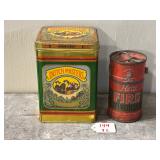 Fire Extinguisher Tin and Dutch Masters Cigar Tin