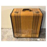 1940’s Striped Suitcase