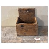 Primitive Wall Box w/ Tombstone Back