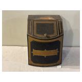 19th Century Painted Tin General Store Tea Bin
