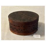 Early 19th C. Pantry Box w/ Chip & Relief Carving