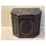 Late 19th C. Hand Decorated Storage Bin