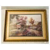 Carl Valente "Razzberry Creek Crossing" Lithograph