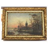 19TH Century Oil on Canvas in Original Gilt Frame Located Inside - Auction Estimate