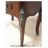 ANTIQUE French Marble Top Lingerie with Applied Bronze and Original Finish Located Inside - Auction 