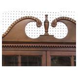 ANTIQUE 16 Pane 2 Door Mahogany Corner Cabinet Located Inside - Auction Estimate $400-$800