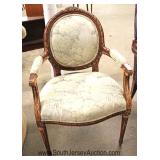 Medallion Back French Style Arm Chair Located Inside - Auction Estimate $100-$300