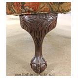 CONTEMPORARY Ball and Claw Chippendale Style High Back Wing Chair Located Inside 