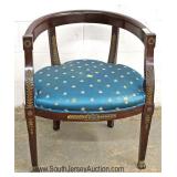 ANTIQUE French Empire Chair with Applied Bronze Located Inside - Auction Estimate $100-$300