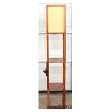 MID CENTURY MODERN Danish Walnut Floor 3 Tier Floor Lamp Located Inside 
