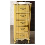 DECORATIVE French 5 Drawer Lingerie Chest Located Inside - Auction Estimate $50-$100