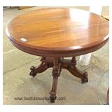 ANTIQUE Walnut Victorian Table Located Inside - Auction Estimate $100-$300