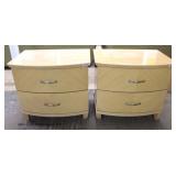 4 Piece Lacquer Burl Maple Bedroom Set with Full Size Bed Made in Italy Located Inside - Auction Est