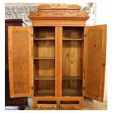 ANTIQUE Oak 2 Door Wardrobe Located Inside - Auction Estimate $200-$400