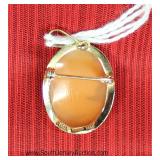  14Kt Yellow Gold Cameo Pendant 