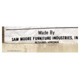 PAIR of White Upholstered Even Arm Decorator Settee