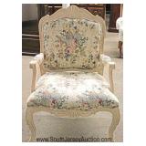  LARGE Selection of Decorator Upholstered Carved Chairs 