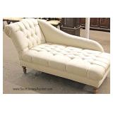  Decorator Button Tufted Upholstered Chaise Lounge 