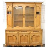  8 Piece Mahogany Country French Dining Room Set with 2 Leaves by "Metz Made Quality Furniture" 