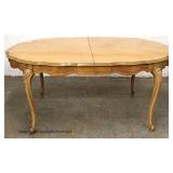  8 Piece Mahogany Country French Dining Room Set with 2 Leaves by "Metz Made Quality Furniture" 