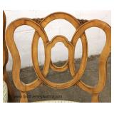  8 Piece Mahogany Country French Dining Room Set with 2 Leaves by "Metz Made Quality Furniture" 