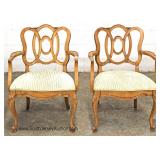  8 Piece Mahogany Country French Dining Room Set with 2 Leaves by "Metz Made Quality Furniture" 