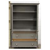 Gray 2 Door 2 Drawer Armoire 