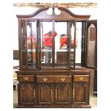  2 Piece Cherry China Cabinet with Silverware Drawer by "Kincaid Furniture" 