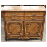  Walnut 2 Door 1 Drawer Server 