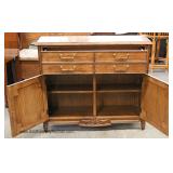  Walnut 2 Door 1 Drawer Server 