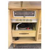  VINTAGE 2 Piece RCA Stereo Orthophonic High Fidelity AM/FM Radio, Record Player and Speaker 
