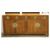  Mid Century Modern Walnut 3 Drawer 2 Door Buffet by "Baker Furniture" 