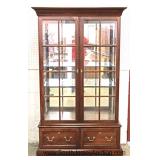 Contemporary Mahogany 4 Door Display Cabinet 