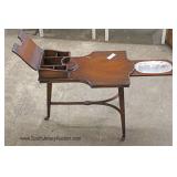 Mahogany Lift Top Sewing Stand 