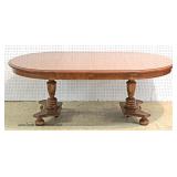  7 Piece Dining Room Set with Oval Table and 6 Brace Back Stenciled Chairs by "Ethan Allen Furniture