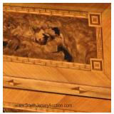  ANTIQUE Burl Walnut 2 Drawer French Style Stand 