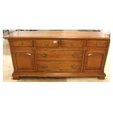  SOLID Maple and Birch Bracket Foot Buffet by "Ethan Allen Early American" 