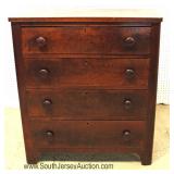  ANTIQUE 4 Drawer Chest 