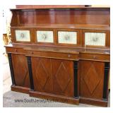 2 Piece Mahogany Regency Style Buffet 