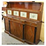  2 Piece Mahogany Regency Style Buffet 