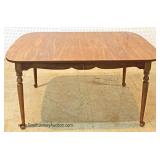 7 Piece Cherry Dining Room Table with 6 Chairs (4 Captains and 2 Side) by "Ethan Allen Furniture" 